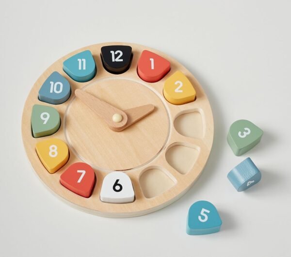 Wooden Learning Clock Puzzle